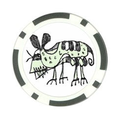 Monster Rat Pencil Drawing Illustration Poker Chip Card Guard (10 Pack) by dflcprints