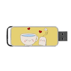 Cute Tea Portable Usb Flash (two Sides) by Valentinaart