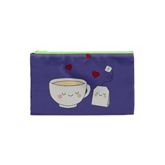 Cute Tea Cosmetic Bag (xs) by Valentinaart