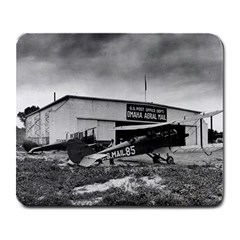 Omaha Airfield Airplain Hangar Large Mousepads