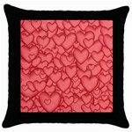 Background Hearts Love Throw Pillow Case (Black)