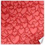 Background Hearts Love Canvas 12  x 12  