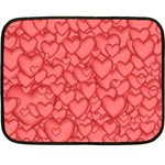 Background Hearts Love Double Sided Fleece Blanket (Mini) 