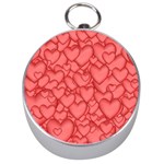 Background Hearts Love Silver Compasses