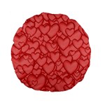 Background Hearts Love Standard 15  Premium Flano Round Cushions