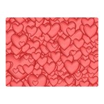 Background Hearts Love Double Sided Flano Blanket (Mini) 