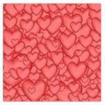 Background Hearts Love Large Satin Scarf (Square)