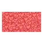 Background Hearts Love Satin Shawl