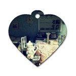 Abandonded Dollhouse Dog Tag Heart (One Side)