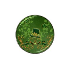 Happy St  Patrick s Day With Clover Hat Clip Ball Marker (10 Pack) by FantasyWorld7