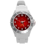 Wonderful Hearts, Kisses Round Plastic Sport Watch (L)