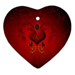 Wonderful Hearts, Kisses Heart Ornament (Two Sides)