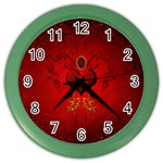 Wonderful Hearts, Kisses Color Wall Clocks