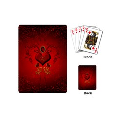Wonderful Hearts, Kisses Playing Cards (mini)  by FantasyWorld7