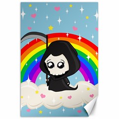 Cute Grim Reaper Canvas 20  X 30   by Valentinaart
