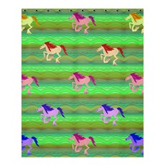 Rainbow Ponies Shower Curtain 60  X 72  (medium)  by CosmicEsoteric