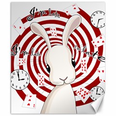 White Rabbit In Wonderland Canvas 8  X 10  by Valentinaart