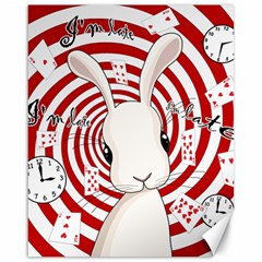 White Rabbit In Wonderland Canvas 16  X 20  