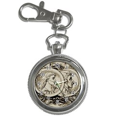 Young Old Man Weird Funny Key Chain Watches by Nexatart