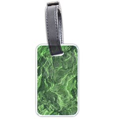 Green Geological Surface Background Luggage Tags (one Side) 