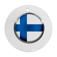 Finland Country Flag Countries Ornament (round) by Nexatart