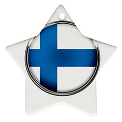 Finland Country Flag Countries Star Ornament (two Sides) by Nexatart