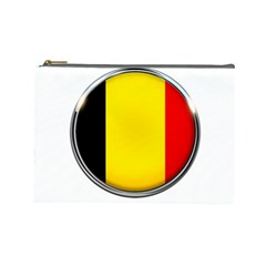 Belgium Flag Country Brussels Cosmetic Bag (large)  by Nexatart