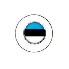 Estonia Country Flag Countries Hat Clip Ball Marker (4 Pack) by Nexatart