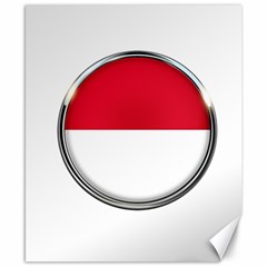 Monaco Or Indonesia Country Nation Nationality Canvas 8  X 10  by Nexatart