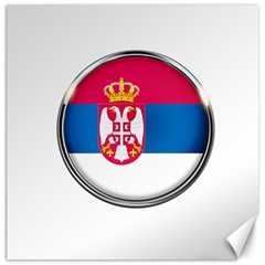 Serbia Flag Icon Europe National Canvas 16  X 16  