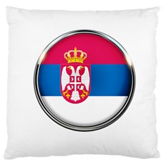 Serbia Flag Icon Europe National Large Cushion Case (two Sides)