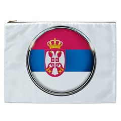 Serbia Flag Icon Europe National Cosmetic Bag (xxl) 