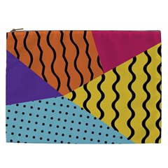 Background Abstract Memphis Cosmetic Bag (xxl) 