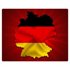 Germany Map Flag Country Red Flag Double Sided Flano Blanket (medium)  by Nexatart