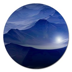 Planet Discover Fantasy World Magnet 5  (round) by Nexatart