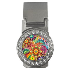 Colorful Abstract Background Colorful Money Clips (cz) 