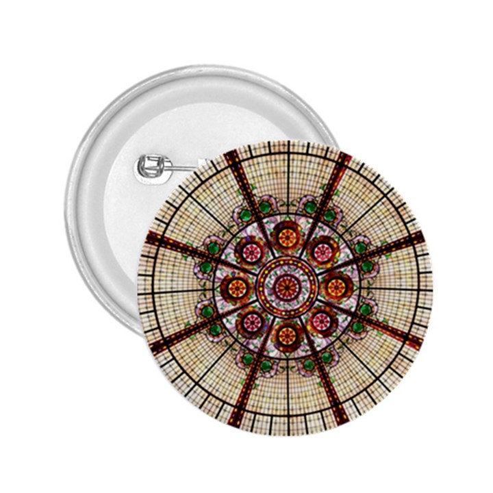 Pattern Round Abstract Geometric 2.25  Buttons