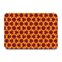 Black And Orange Diamond Pattern Plate Mats by Fractalsandkaleidoscopes