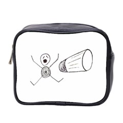 Violence Concept Drawing Illustration Small Mini Toiletries Bag 2-side by dflcprints