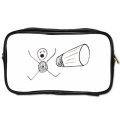 Violence Concept Drawing Illustration Small Toiletries Bags 2-side by dflcprints