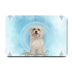 Cute Little Havanese Puppy Small Doormat 