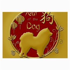 Year Of The Dog - Chinese New Year Large Glasses Cloth (2-side) by Valentinaart