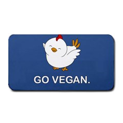 Go Vegan - Cute Chick  Medium Bar Mats by Valentinaart