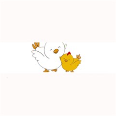 Go Vegan - Cute Chick  Large Bar Mats by Valentinaart