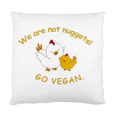 Go Vegan - Cute Chick  Standard Cushion Case (two Sides) by Valentinaart