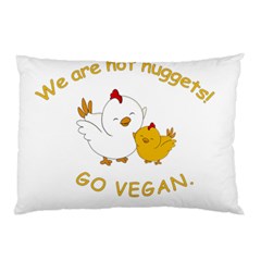 Go Vegan - Cute Chick  Pillow Case (two Sides) by Valentinaart