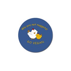 Go Vegan - Cute Chick  Golf Ball Marker by Valentinaart