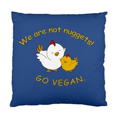 Go Vegan - Cute Chick  Standard Cushion Case (one Side) by Valentinaart
