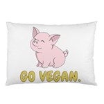 Go Vegan - Cute Pig Pillow Case 26.62 x18.9  Pillow Case