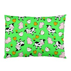 The Farm Pattern Pillow Case by Valentinaart
